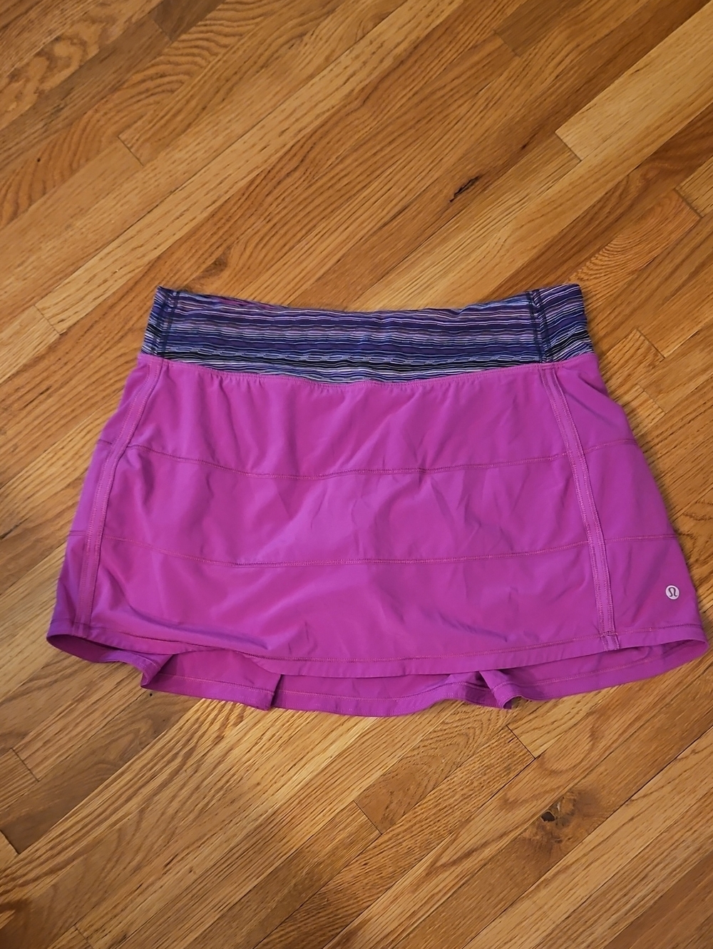 Lululemon Raspberry Pace Rival Skirt.
